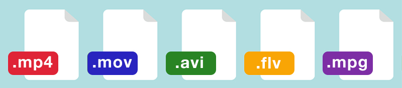 代表的な動画ファイルの拡張子7選